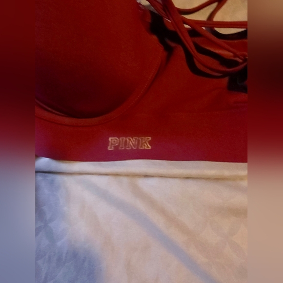 PINK push Up BONDED sports Bras Medium - Picture 5 of 9